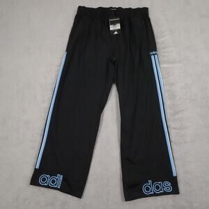 Adidas Pants Mens XL Black‎ Columbia Blue LNR DigThatPant Athletic Logo
